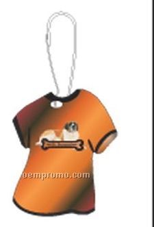 St. Bernard Dog T-shirt Zipper Pull