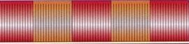60' Red & Orange Metallic Hula Streamer