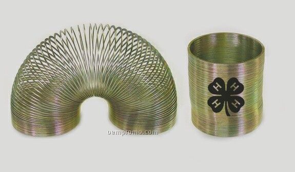 Gold Colored Metal Coil Puzzle Spring