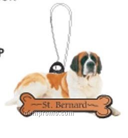 St. Bernard Dog Zipper Pull