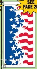 Stock Ground Banner & Frame (Patriotic 24 Star Flag) (14"X30")