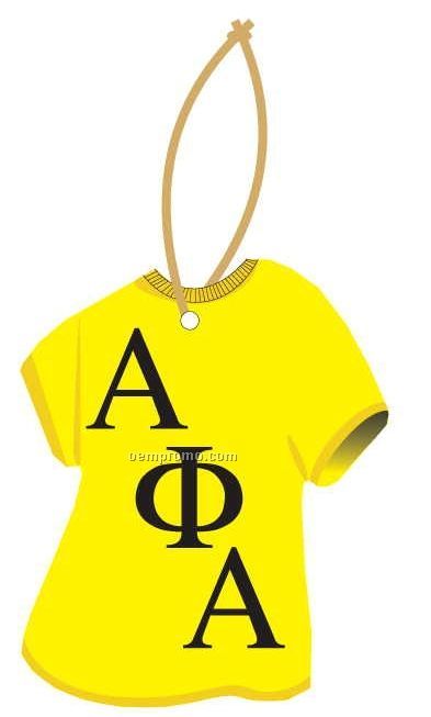 Alpha Phi Alpha Fraternity T-shirt Ornament W/ Mirror Back (2 Square Inch)