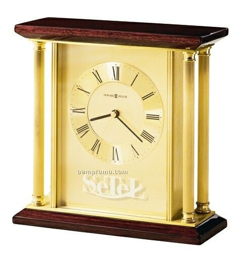 Howard Miller Carlton Rosewood Hall Finished Tabletop Clock (Blank)