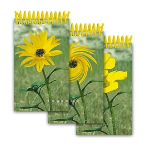 3d Lenticular Mini Notebook Stock/Animated Flower (Blanks)