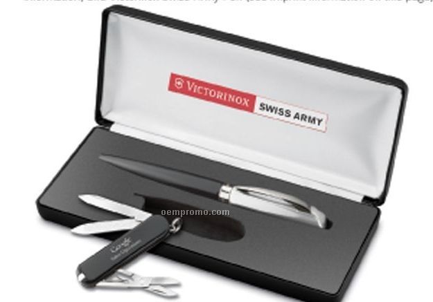 Classic Sd / Victorinox Swiss Army Pen Combination Set