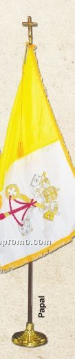 Religious Papal Indoor Flag Sets (4'x6')