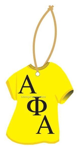 Alpha Phi Alpha Fraternity T-shirt Ornament W/ Mirror Back (3 Square Inch)