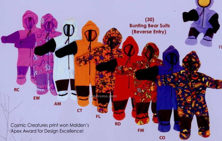 Citrine Infant Bunting Bear Suit (3-9m)