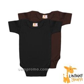 Infant Short Sleeve Cotton Onesie ( Dark Colors)