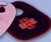 Jersey Sweatshirt Fleece Single Layer Baby Bib With Hook & Loop Closure