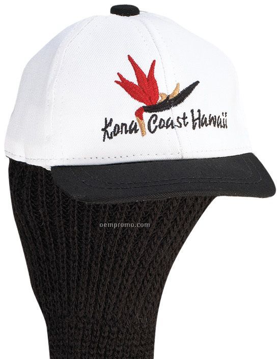 Baseball Cap Style Twill Golf Club Head Cover (2011) - Embroidered