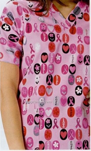 H.q. Love Hope Care Warm Up Shirt Breast Cancer Awareness