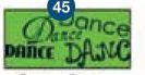Novelty Strong Band Pre-printed Green Dance Wristband