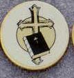 (Cross & Bible) Medallions Stock Kromafusion Pin With Insert (X-large)