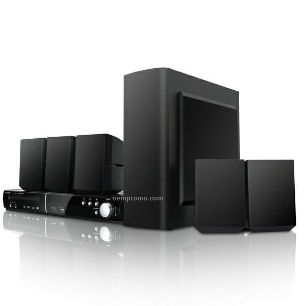 5.1 Channel DVD Player/Receiver Home Theater System W/ USB & Sd