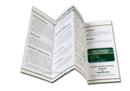 Accordion Fold 8 Page Brochure W/ 80# Gloss Text