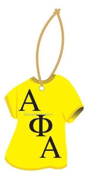 Alpha Phi Alpha Fraternity T-shirt Ornament W/ Mirror Back (4 Square Inch)