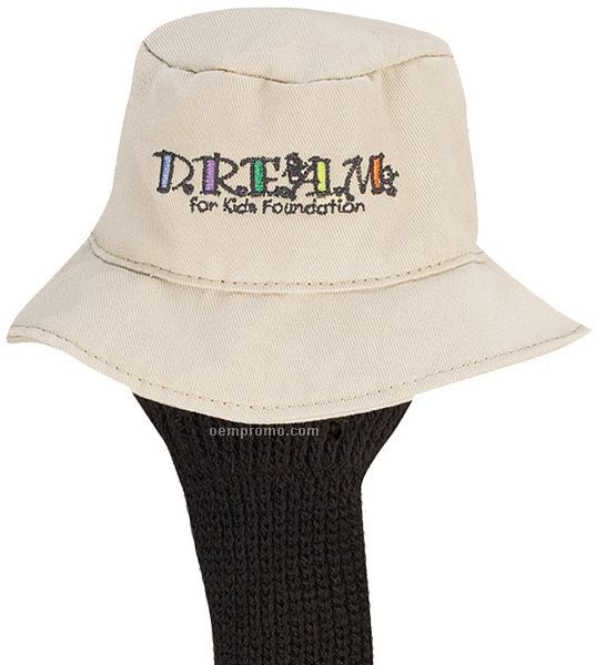 Bucket Hat Style Twill Golf Club Head Cover (2011) - Embroidered