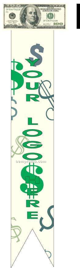 Hundred Dollar Bill Bookmark W/ Black Back