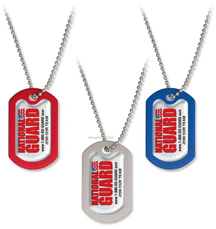 Metal Dog Tag With Dome Design