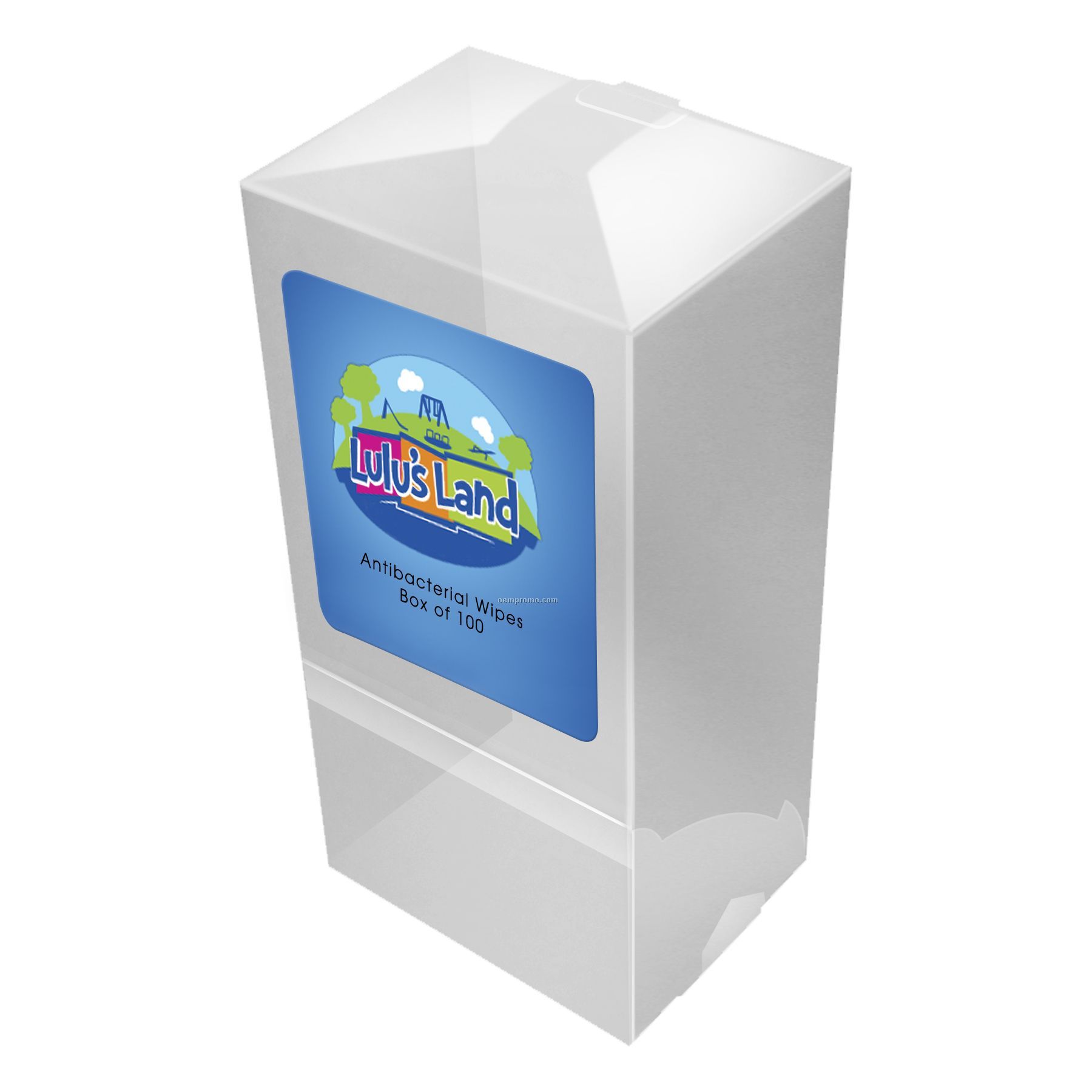 Recycled Plastic Dispenser Box W/Antibacterial Wipes