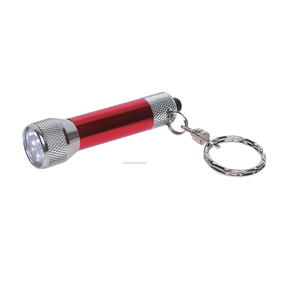 Red Flashlight Keychain W/ White LED