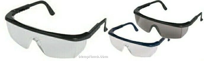 Sting-rays Black Frame Safety Glasses (Smoke Lens)