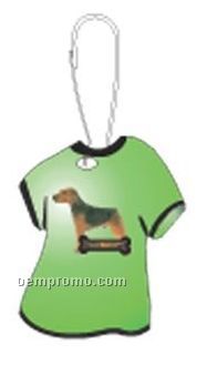 Welsh Terrier Dog T-shirt Zipper Pull