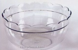 Fluted Plastic Scalloped Edge Popcorn Bowl