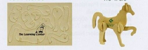 Horse Mini-logo Puzzle (4 5/8"X3"X1/8")