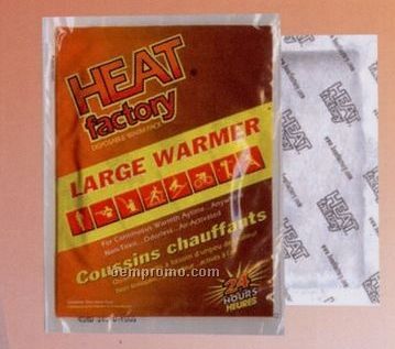Large Hand Warmer Pair In Custom 2 Sided Poly Bag (20 Hour)
