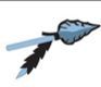Stock Blue Arrowhead & Feather Mascot Arwh003