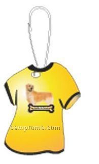 Golden Retriever Dog T-shirt Zipper Pull