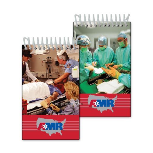 Mini Notebook W/3d Lenticular Image Of An Emergency Room (Blanks)