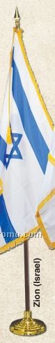 Religious Zion (Israel) Indoor Flag Sets (4'x6')