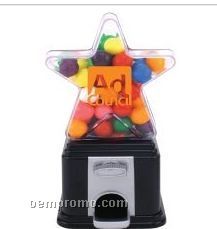 Star Themed Dispenser W/ Chocolate Drops Candy
