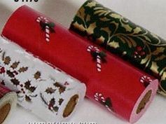 7-3/8"X100' Holiday Candy Cane Paper Jeweler Rolls
