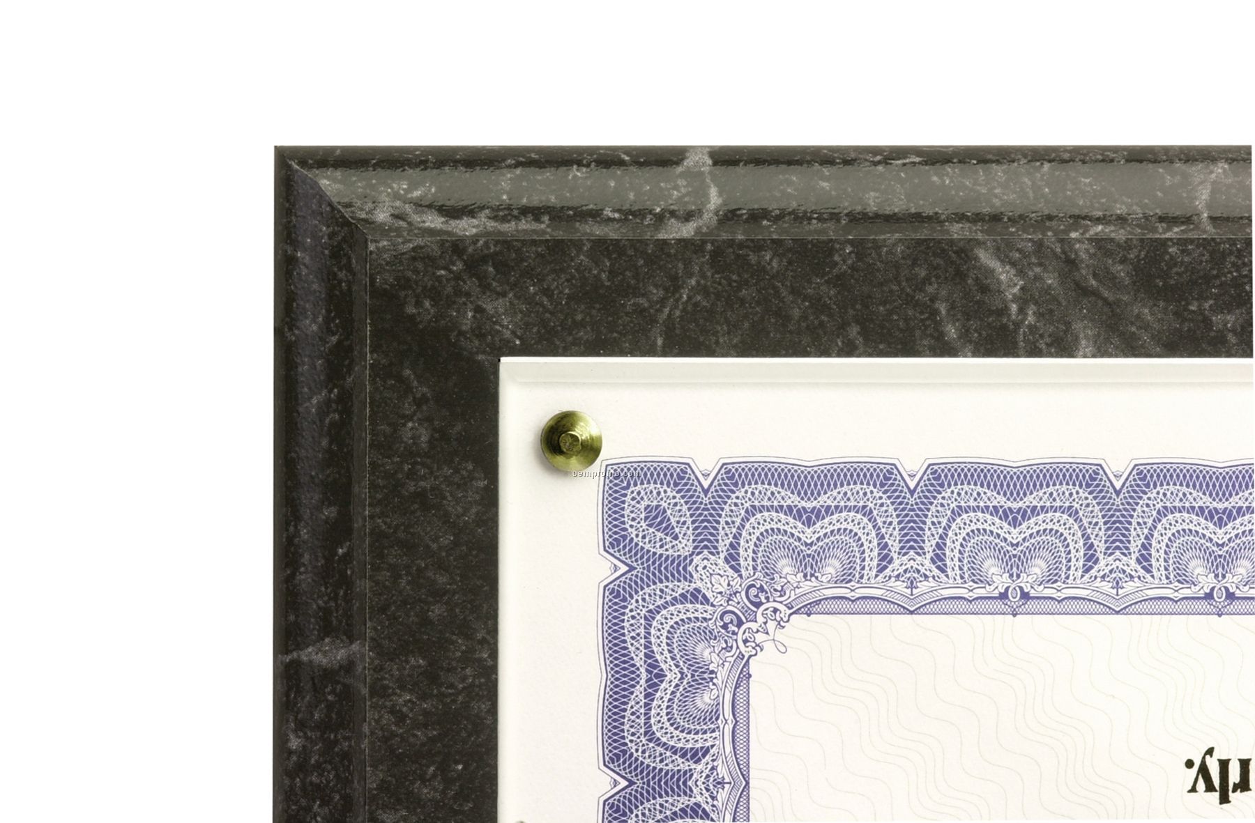 Black Marble Traditional Certificate Plaques