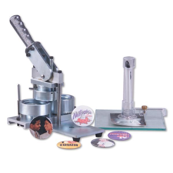 Button Machine W/ Adjustable Rotary Cutter