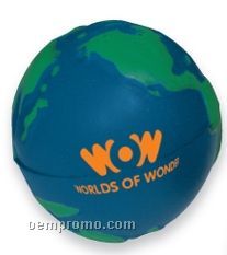 Earth Globe Stress Ball (2 1/2")
