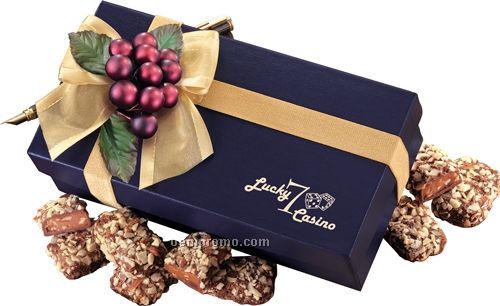 Navy Gift Box W/ English Butter Toffee