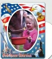 Patriotic Theme Picture Frame Magnets