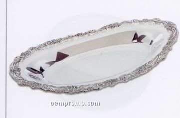 The Burgundy Collection Silverplated Bread Tray