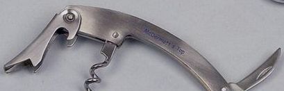 Waiter's Premium Stainless Steel Corkscrew W/ Curved Blade