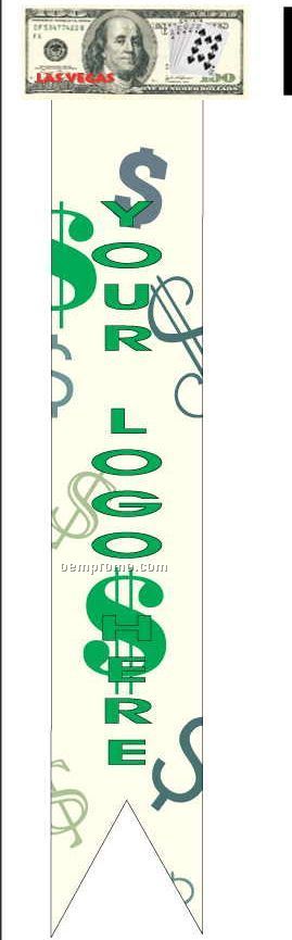 Las Vegas Royal Flush $100 Bill Bookmark W/ Black Back