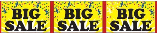 30' Stock Printed Confetti Pennants - Big Sale