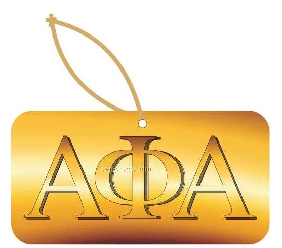 Alpha Phi Alpha Fraternity Letters Ornament W/ Mirror Back (10 Square Inch)