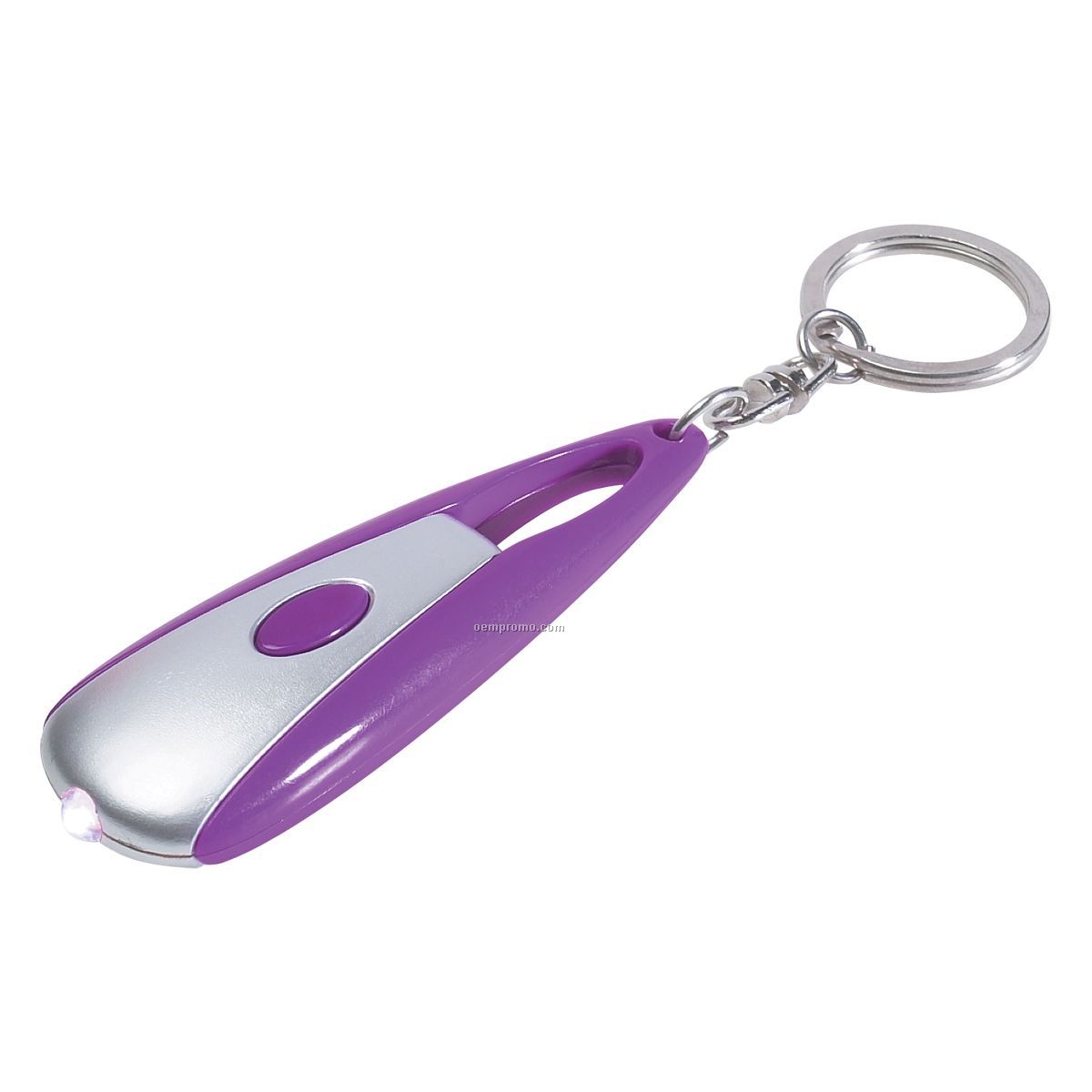 Cosmic Purple Flashlight Keychain