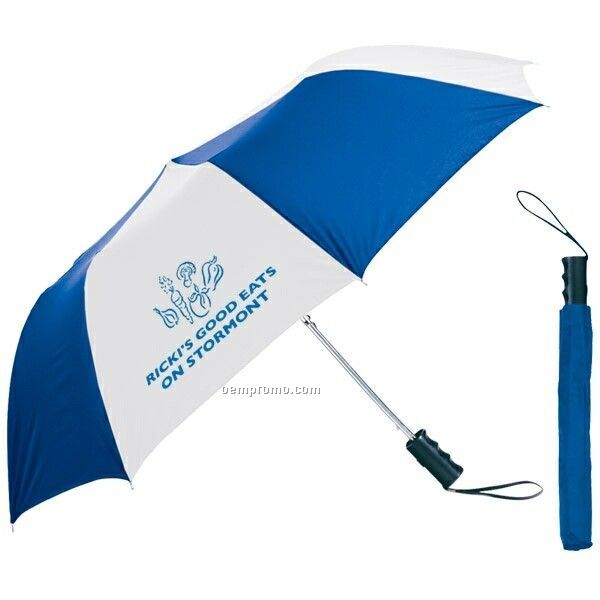 Folding Umbrella (Folds Down To 15" Closed) (Printed)