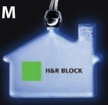 Glo Gear House Necklace W/ Blinking Light (12-15 Day Service)